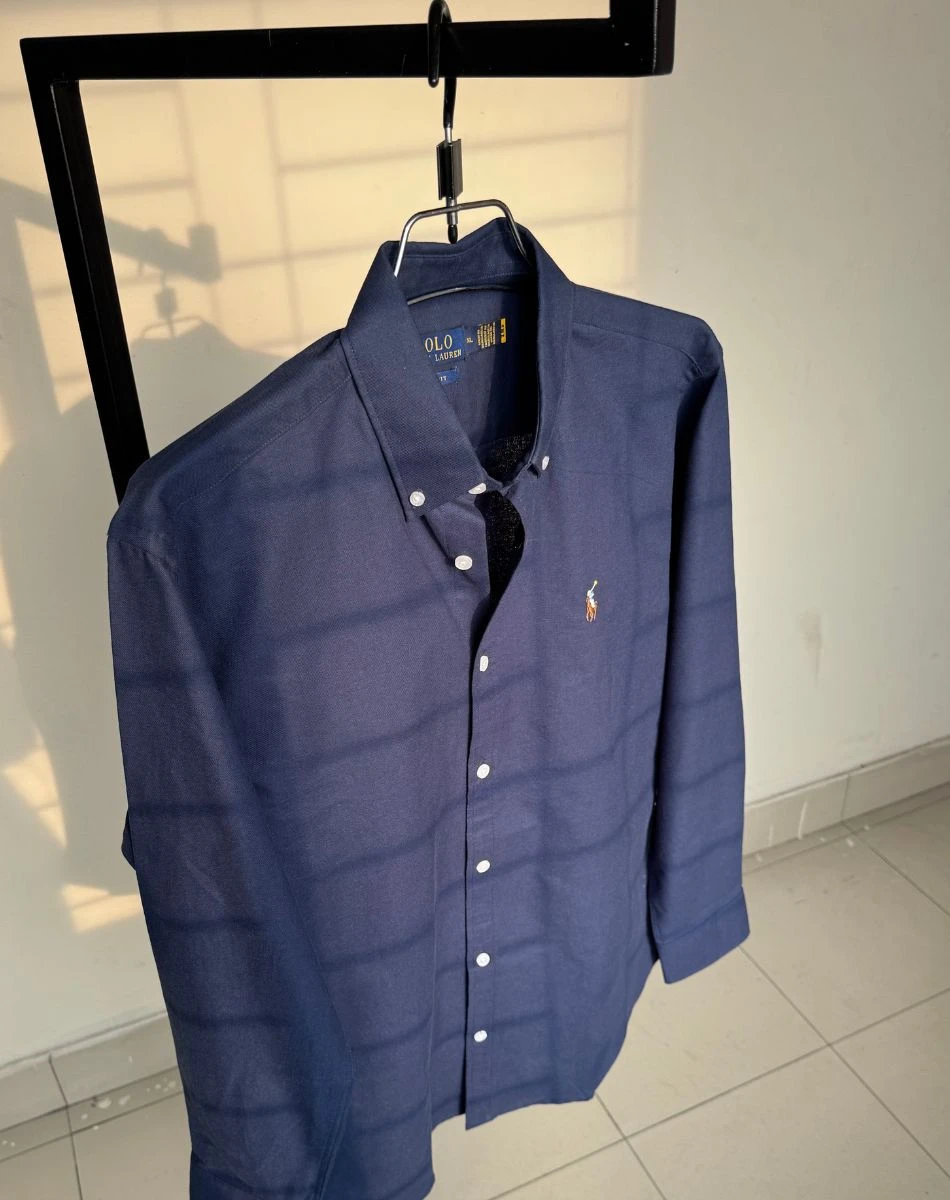 Solid Light Navy Blue Oxford - SOL2601001